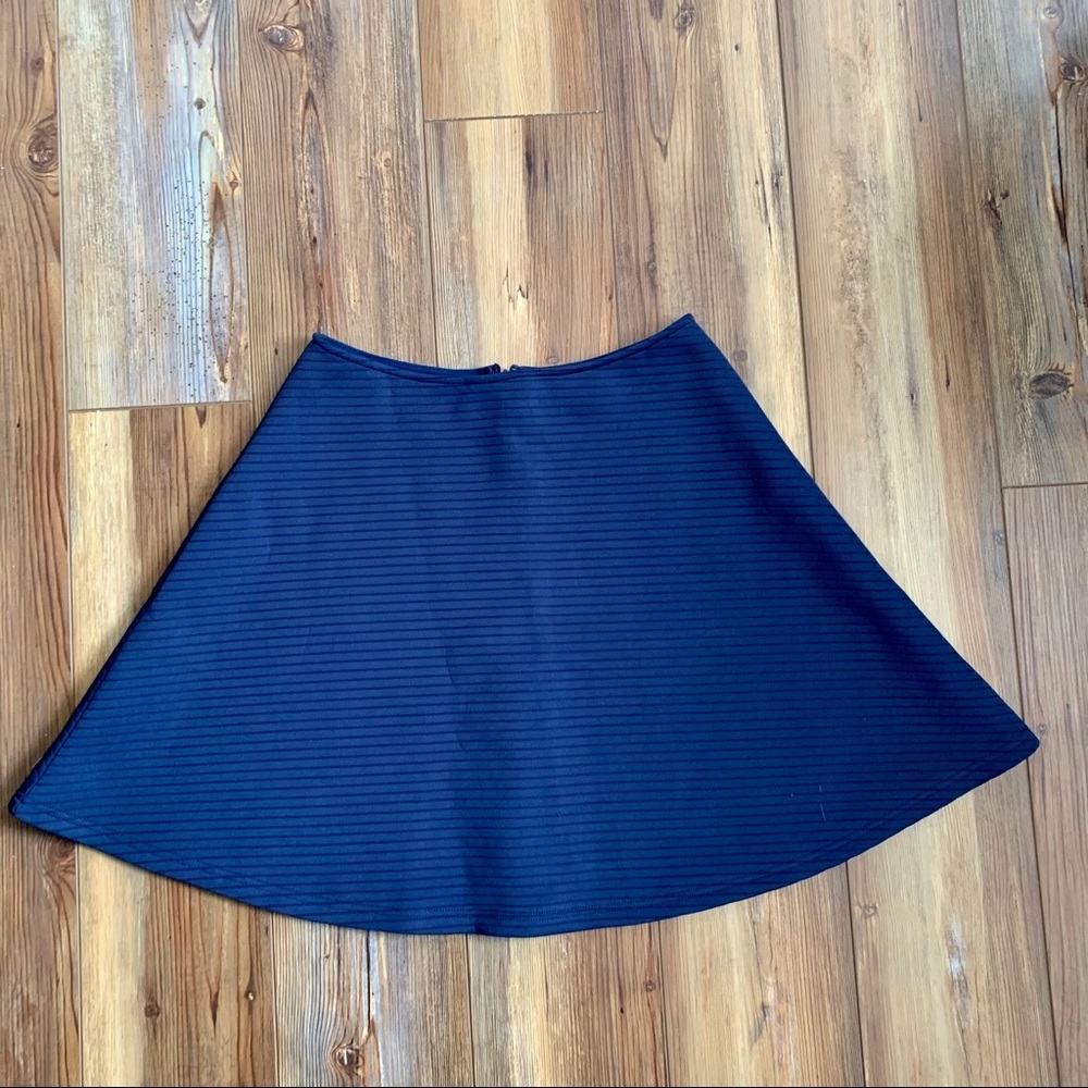 Miami Ribbed Circle Skater Skirt With Zipper Size Medium